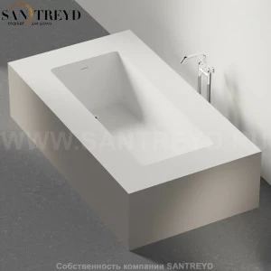 Ванна свободностоящая CARTESIO серая