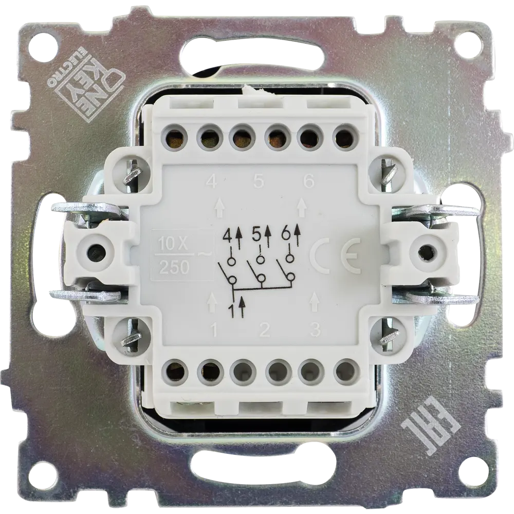 ONEKEYELECTRO Florence — трёхклавишный выключатель для люстр и светильников 82127020 STLM-0019905 - Вид №3