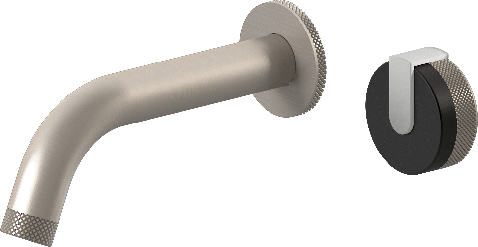 E-11535-R1MBK-L1WT-BNi Настенный прогрессивный смеситель скрытого монтажа для раковины GRAFF MOD+