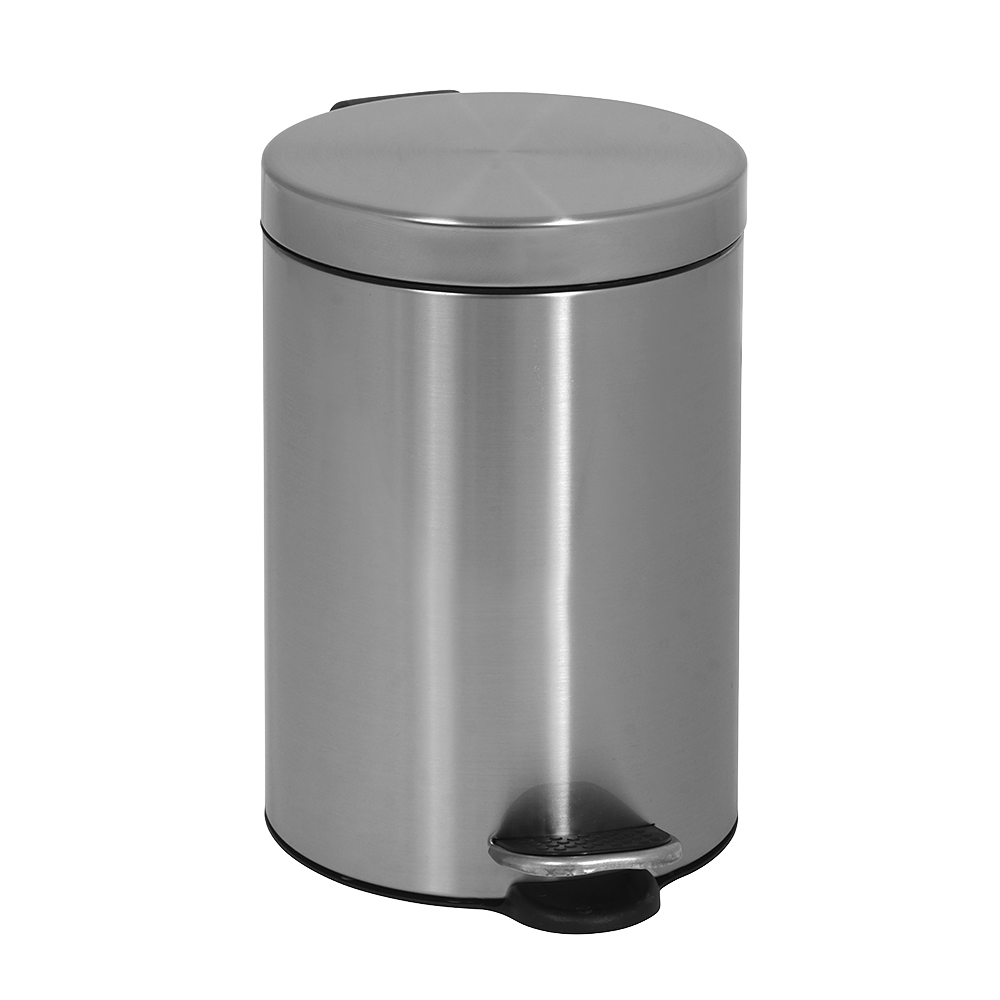 95121 Нержавеющee мусорное ведро с пластмассовой вкладкой SANELA 