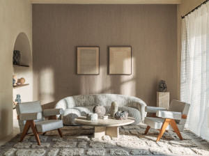 Льняная печатная ткань