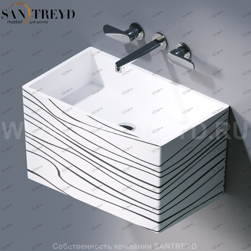 L111.410 Подвесная раковина настенная овальная A. e T. Italia TOWER белая AeT ITALIA