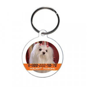 ПР0041341 Адресник круглый Мальтезе MYGUARDIAN