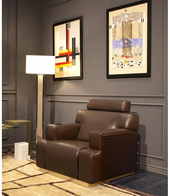 Formitalia Расслабляющее кресло с откидной спинкой из оленьей кожи sun-id-1378658 - Вид №5