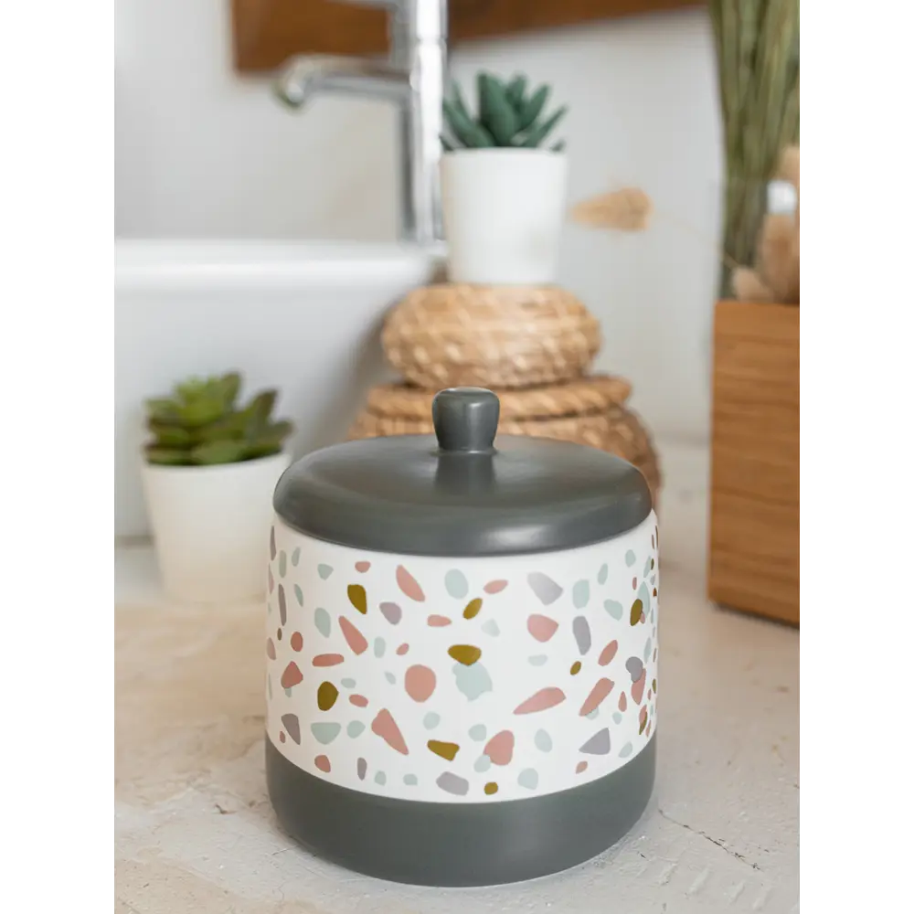 Контейнер для ватных палочек Proffi Home Terrazzo STLM-2022529 - Вид №3