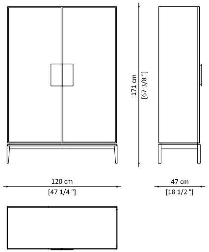 Paolo Castelli Буфет из лакированной мдф с распашными дверцами For living sun-id-1467986 - Вид №11