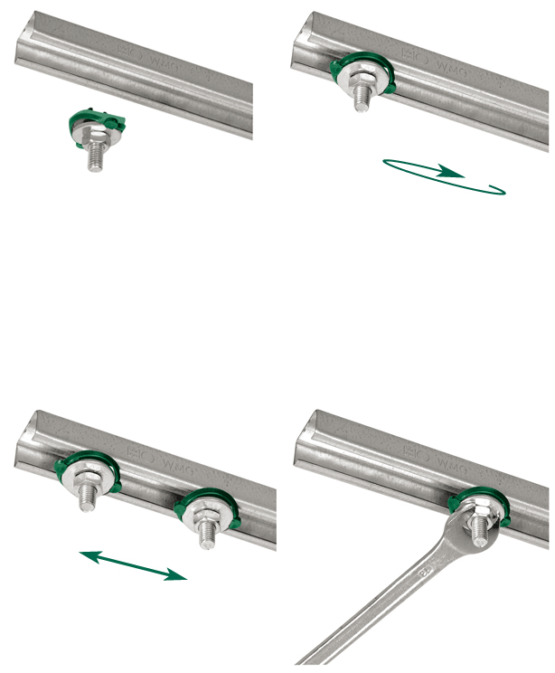 6523808 BIS RapidRail® Болты быстрого монтажа монтаж в профиле BIS RapidRail® walraven  - Вид №2