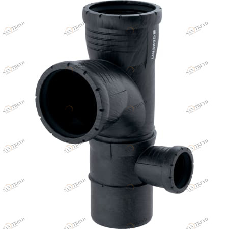 GEBERIT 393.562.14.1 Крестовина двухплоскостная комбинированная Geberit Silent-Pro 87,5°, правая 