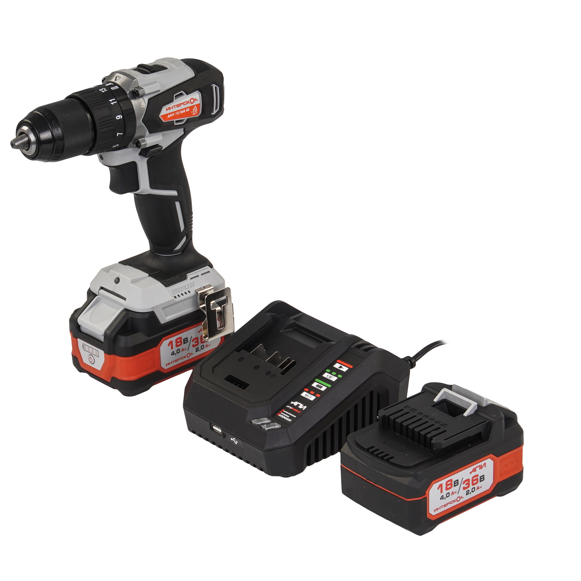 Дрель-шуруповерт Интерскол ДАУ-13/36В 50 9150386 STDN-0115270