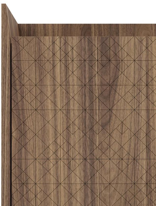 Barba design Буфет из орехового дерева с ящиками Trame 58.b2 - Вид №1