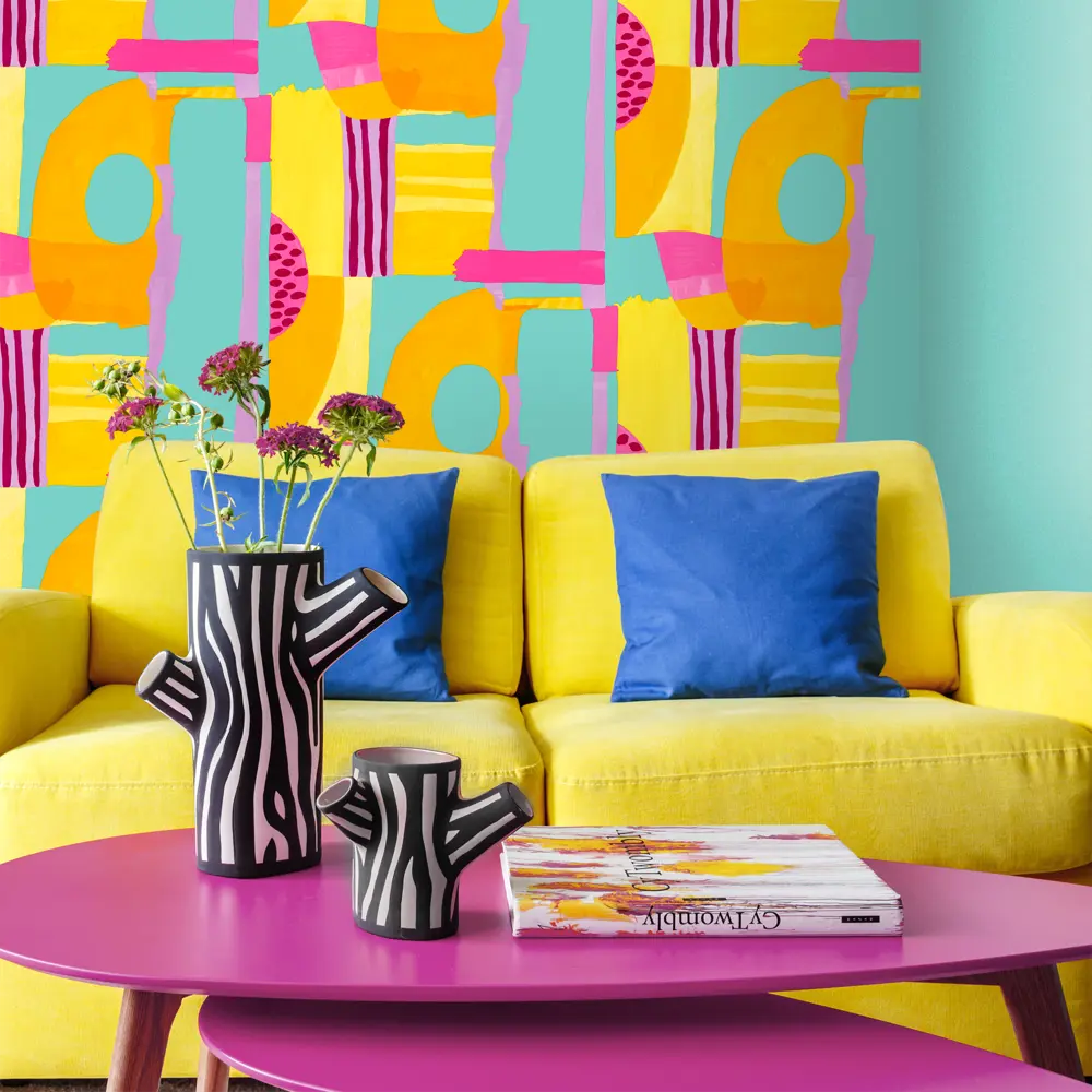 Обои флизелиновые Erismann Papaya голубые 1.06 м ЭР60441-04 STLM-2007238 - Вид №2