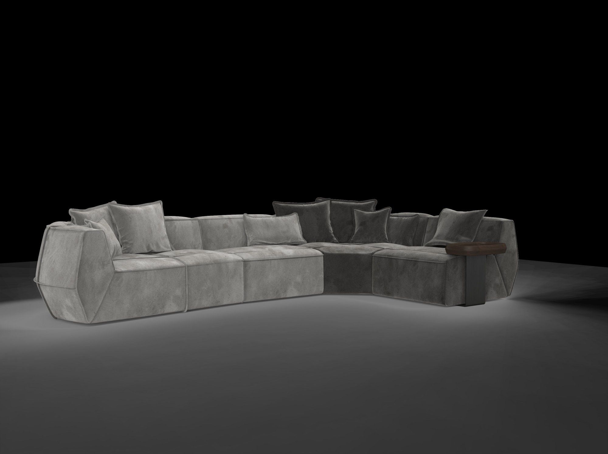 Кожаный изогнутый диван GHIDINI1961 Infinito ARCH-00089399 - Вид №36