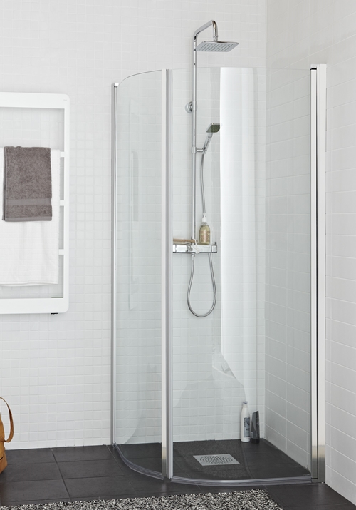 1450710 Душ Угол Оригинальный Круглый 70X70 Хром Прозрачное Стекло Hafa Прозрачный 