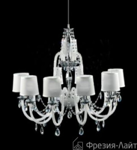 Italamp 445/8 Crist.bianco/SW Strass/C люстра подвесная