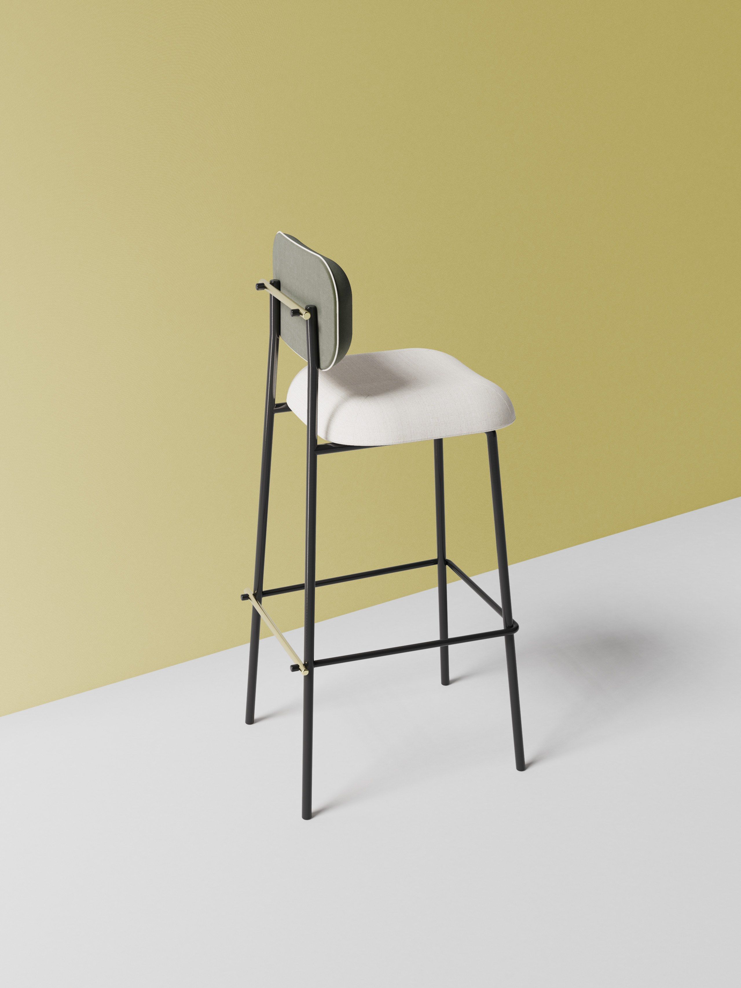 Высокий барный стул с подставкой для ног Mambo Unlimited Ideas Майами ARCH-00121230 - Вид №4