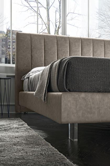 Felis Двуспальная кровать из ткани с мягким изголовьем Bed stories sun-id-1345951 - Вид №3