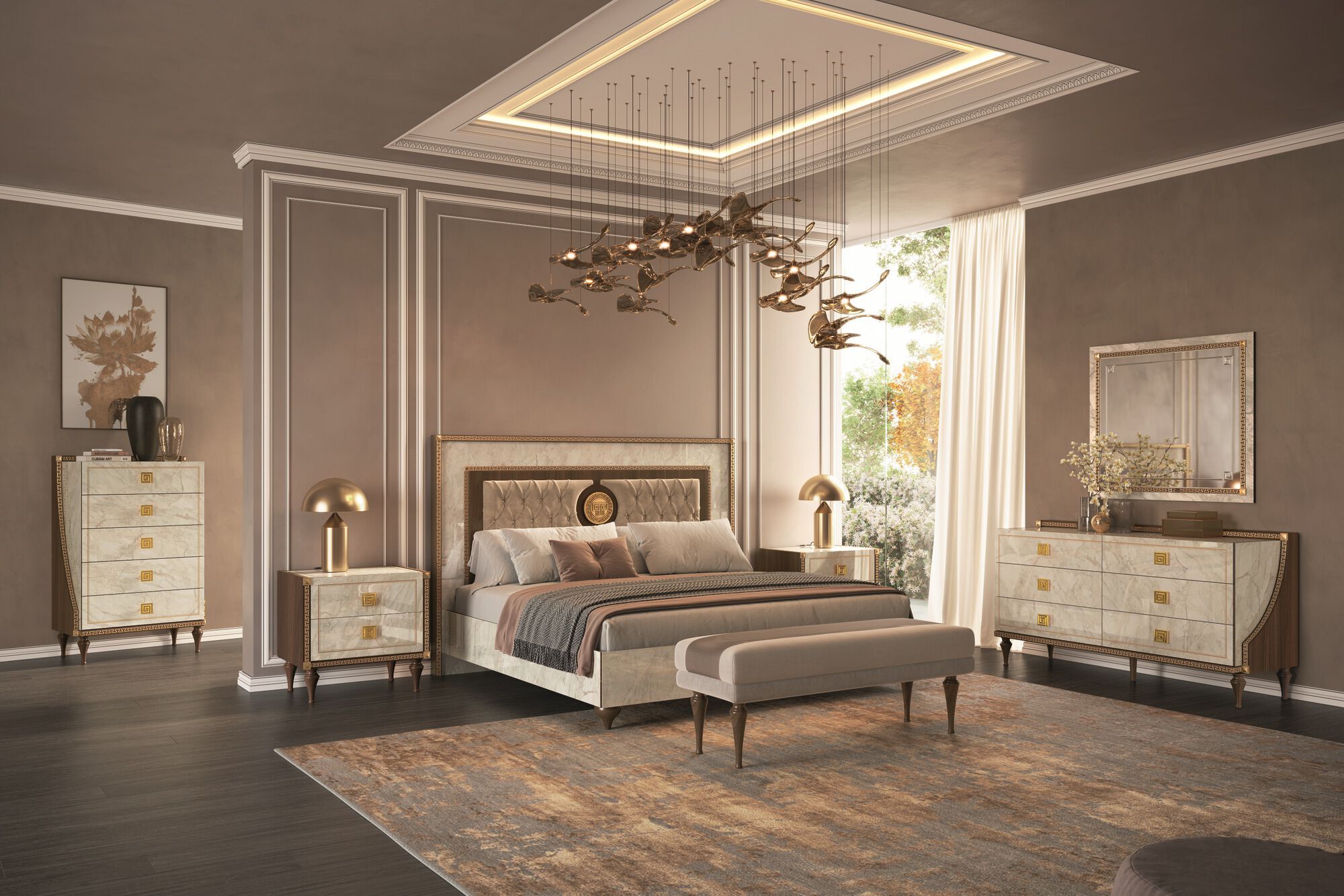 Прямоугольное зеркало в рамке Arredoclassic романтика ARCH-00031085 - Вид №1