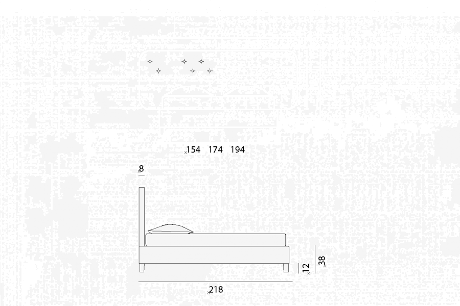 Gervasoni Двуспальная кровать с тафтинговым изголовьем Beds sun-id-1493514 - Вид №5