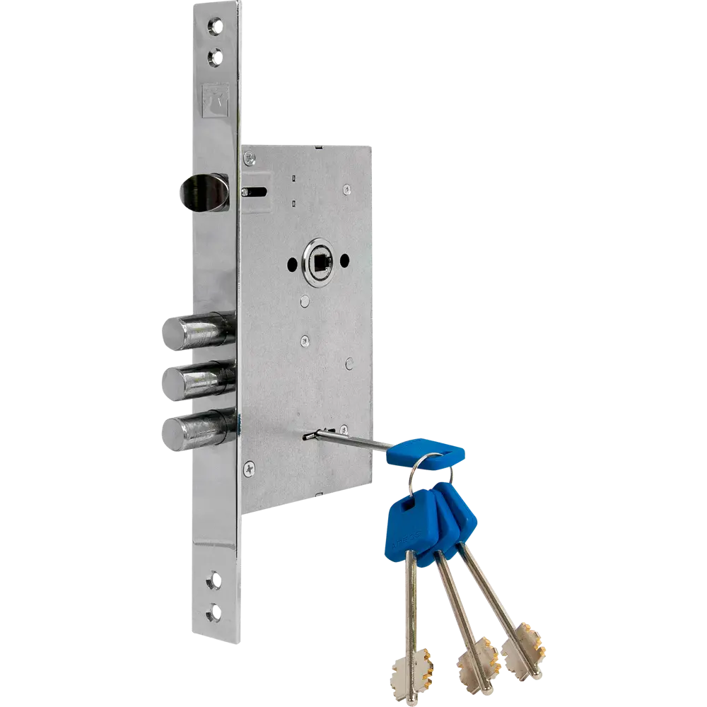 Замок врезной сувальдный Apecs Premier T-52/S8-CR, цвет хром STLM-2132818