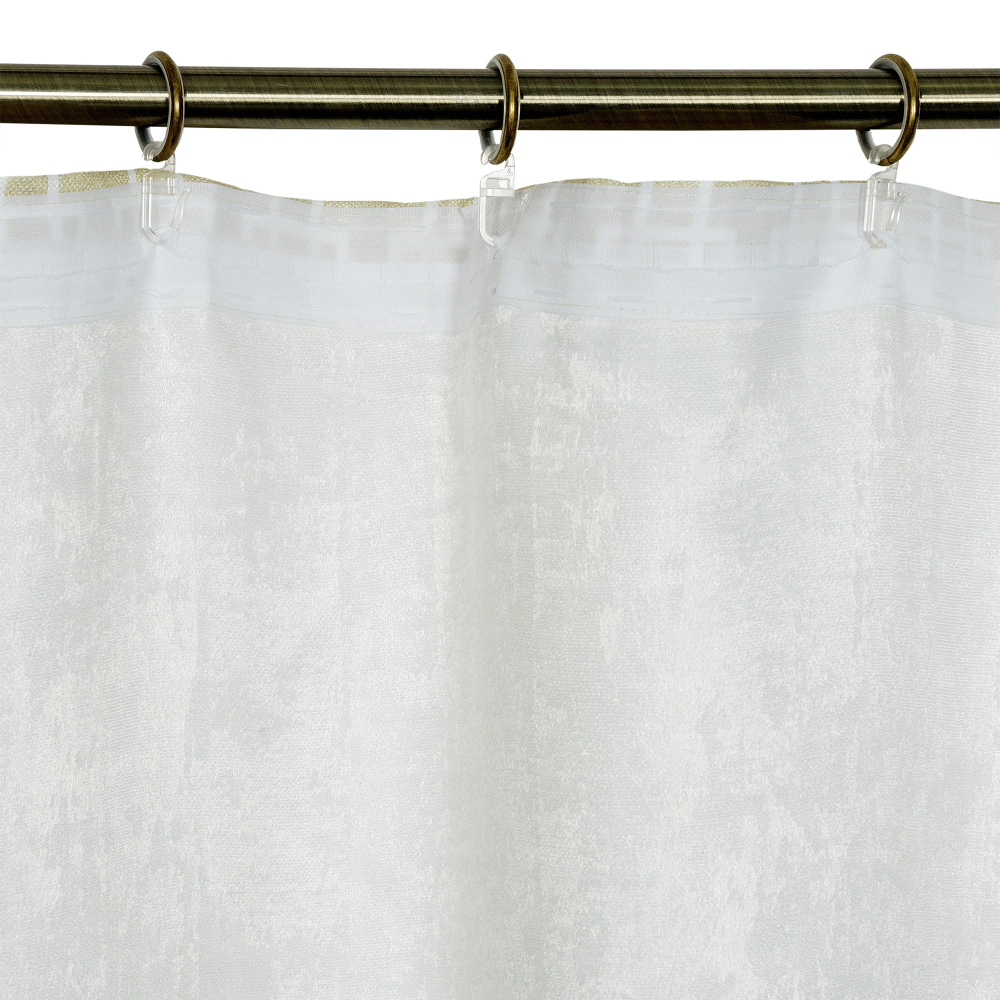 82010141 Штора на ленте «Outline» 140х180 см цвет фисташковый Santreyd  - Вид №4