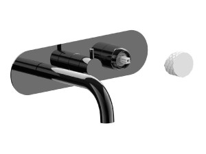 Настенный смеситель для ванны с 3 отверстиями и переключателем