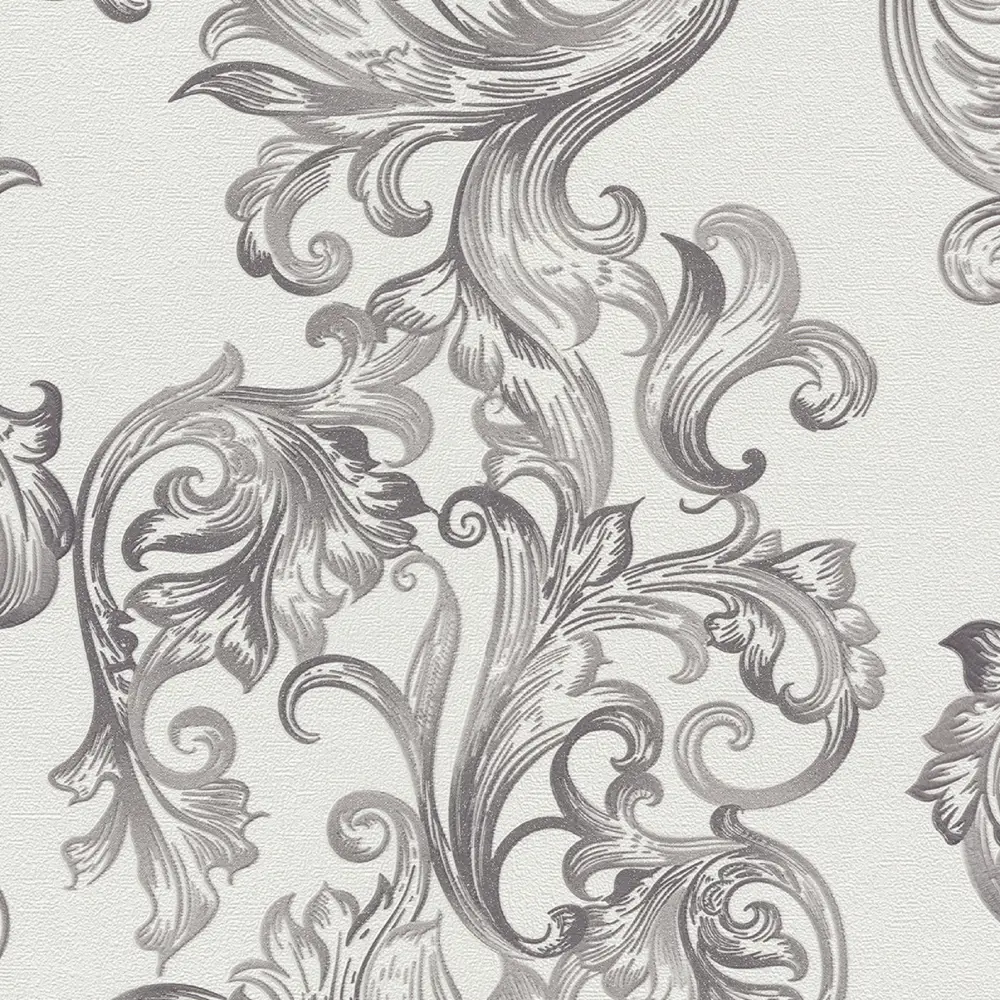 Обои флизелиновые Erismann Arezzo серо-белые 1.06 м 5130-10 STLM-2046209 - Вид №1