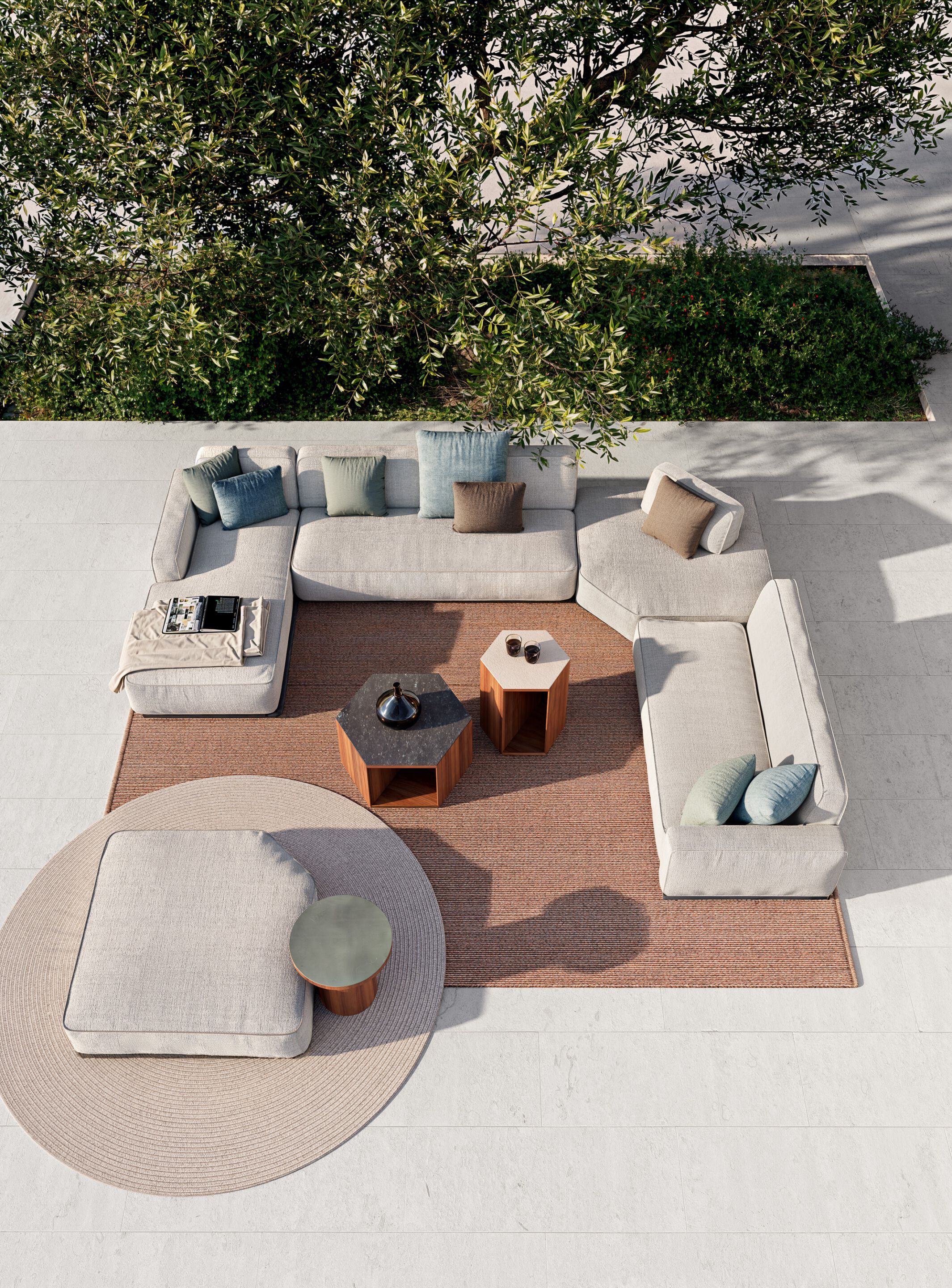 Ткань сад пуфик Atmosphera Лагуна .25 ARCH-00120017 - Вид №3