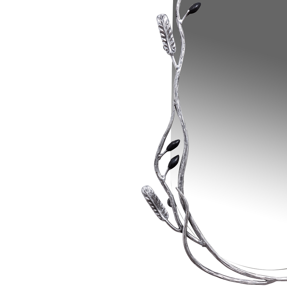 79050 Зеркало настенное Oliva Branch Айс Античное серебро BOGACHO 4656756150627 - Вид №2