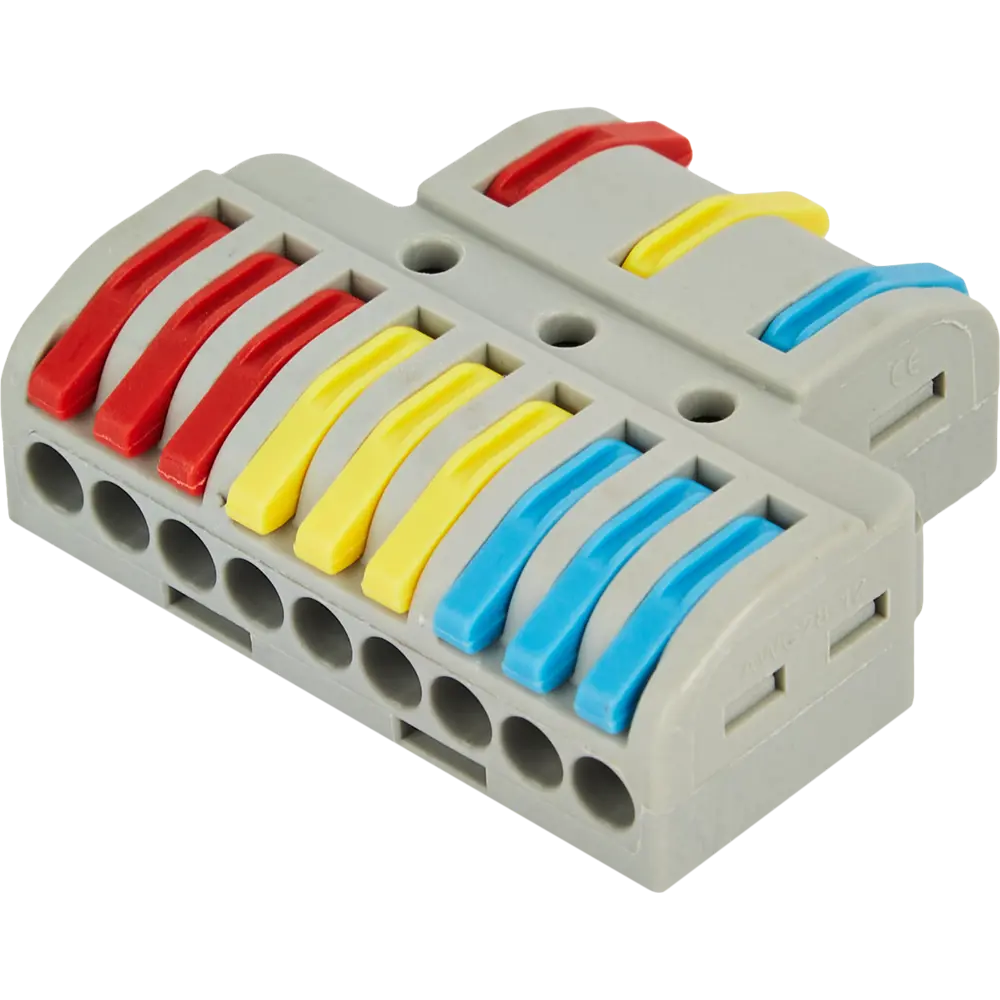 86218564 Клеммы разветвительные рычажковые Duwi СМК-539 PRO 3х9-проводные 4мм² серые 4шт 26663 5 STLM-1111169 Santreyd 