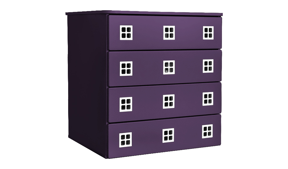 Комод детский с 4 ящиками и декором "Амстердам" МАНДАРИН АМСТЕРДАМ 179544 Бежевый Santreyd  - Вид №1