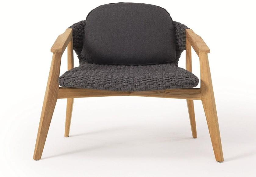 Ethimo Садовое кресло из синтетической ткани с подлокотниками Knit Knitpo01 - Вид №1