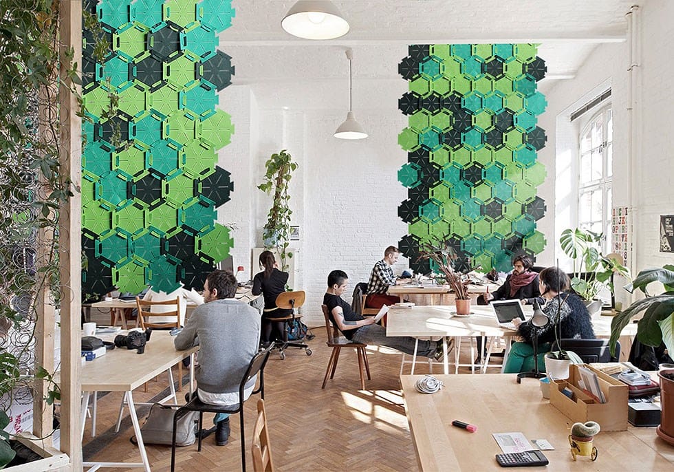 Акустическая подвесная панель из ПЭТ Slalom войлок ARCH-00038651 - Вид №1