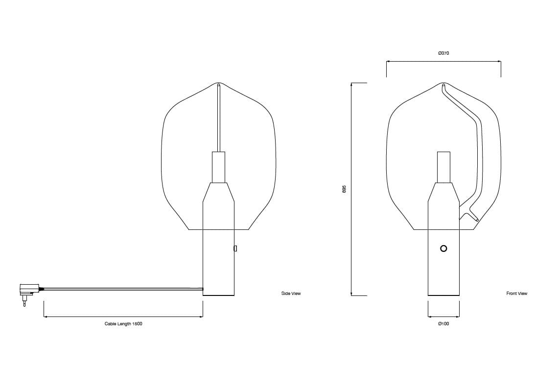 Светодиодная настольная лампа из дутого стекла Established&Sons LIGHTHOUSE ARCH-00097366 - Вид №9
