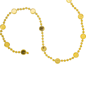 Гирлянда пластиковая 180 см цвет золото