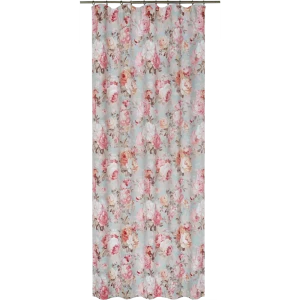 Штора на ленте «Пионы» 145х260 см цвет голубой 82406717 STLM-2015258