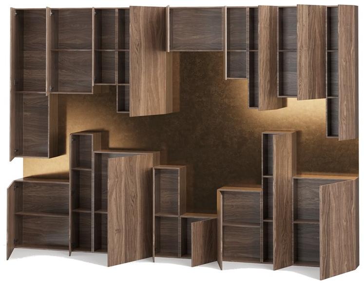 DWFI Стенка для хранения из фанерованной древесины  00002206  - Вид №1