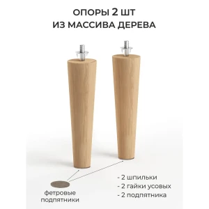 92065433 Мебельная ножка Monofix 18 см со шпилькой 2 шт лаковые STLM-1440425