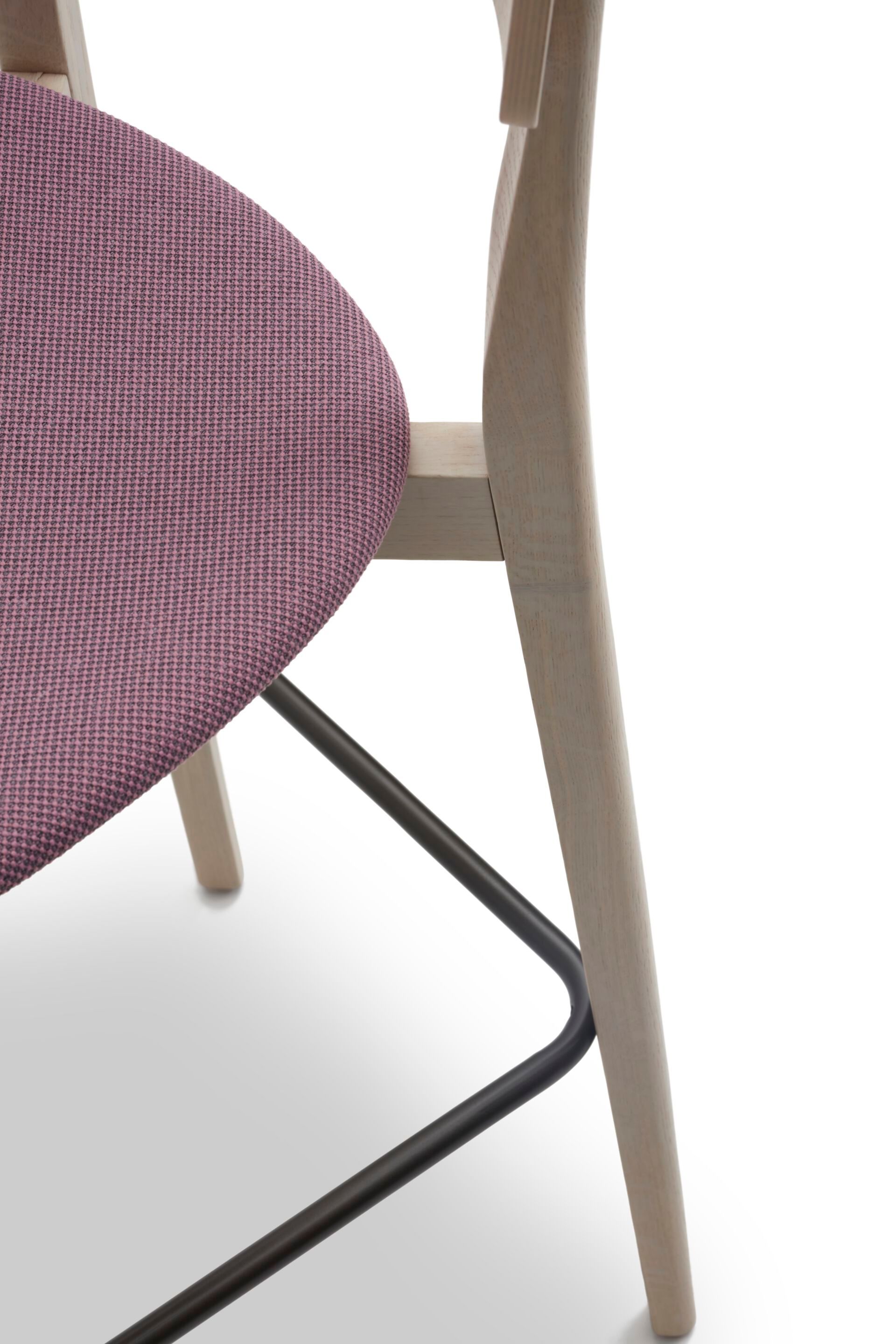 Высокий стул из бука с мягким сиденьем Origins 1971 Kat ARCH-00022402 - Вид №2