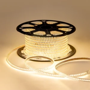 Светодиодная лента Apeyron O17-07 для контурной подсветки SMD 2835 120 диод/7 Вт/м 220 В 13 мм IP65 50 м теплый белый свет