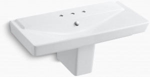 K-5148-8-0 Подвесная раковина настенная прямоугольная Kohler  белая