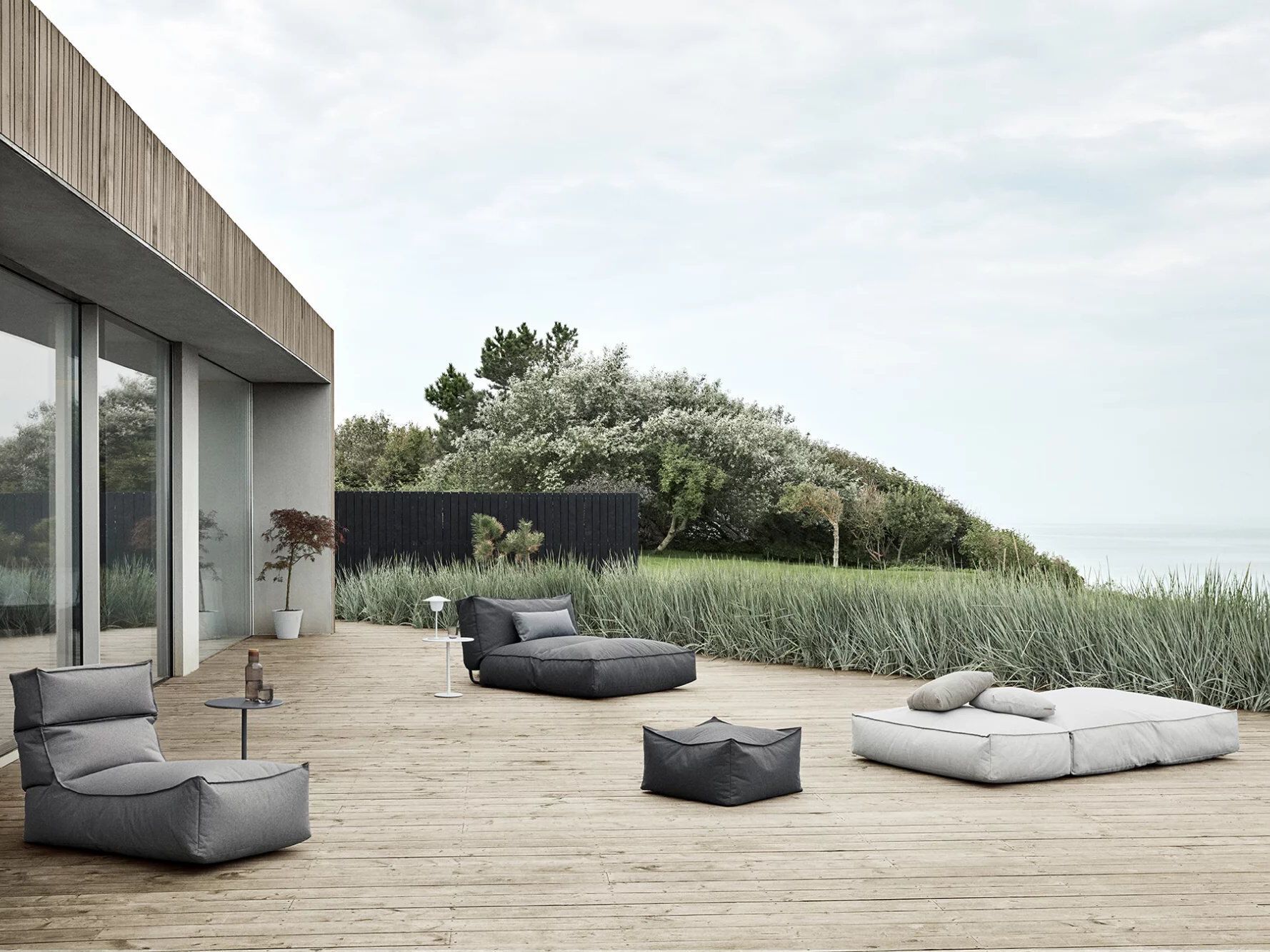 Ткань квадратный сад пуфик blomus Stay ARCH-00008850 - Вид №1