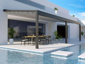 Пергола с раздвижной крышкой