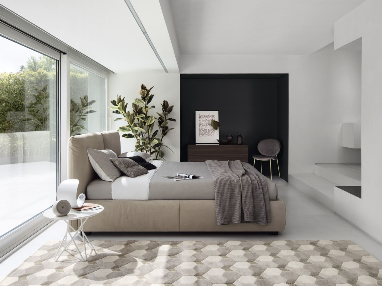 Двуспальная мягкая кровать Calligaris MAGENTA ARCH-00050642 - Вид №2