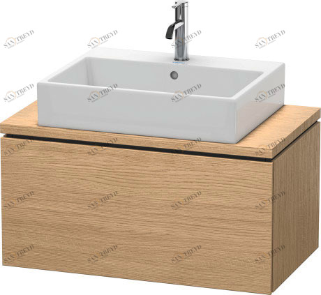 LC580205252 Тумбочка для компактной консоли L-Cube #LC5802 820 x 477 мм Европейский дуб, декор Duravit