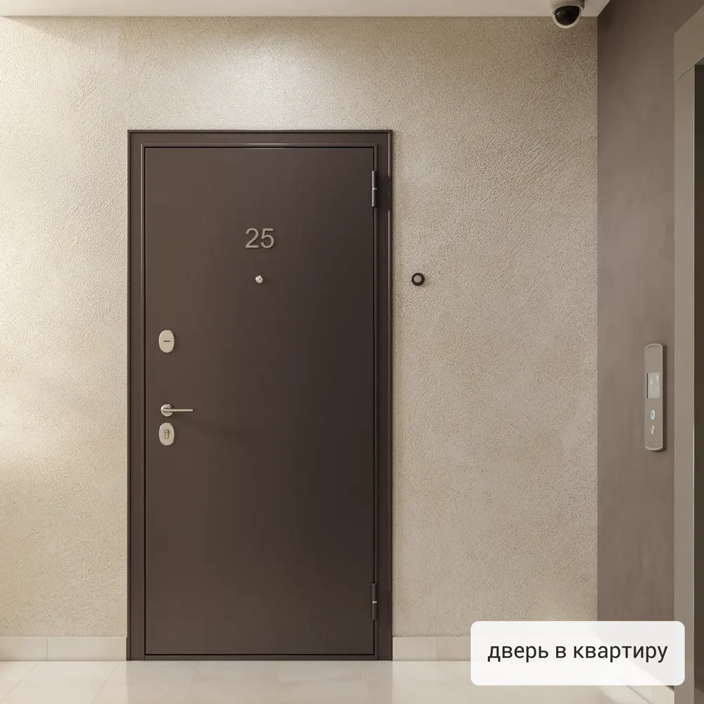 Дверь металлическая Гарант, 860 мм, левая, цвет антик орех TOREX STLM-2091461 - Вид №14