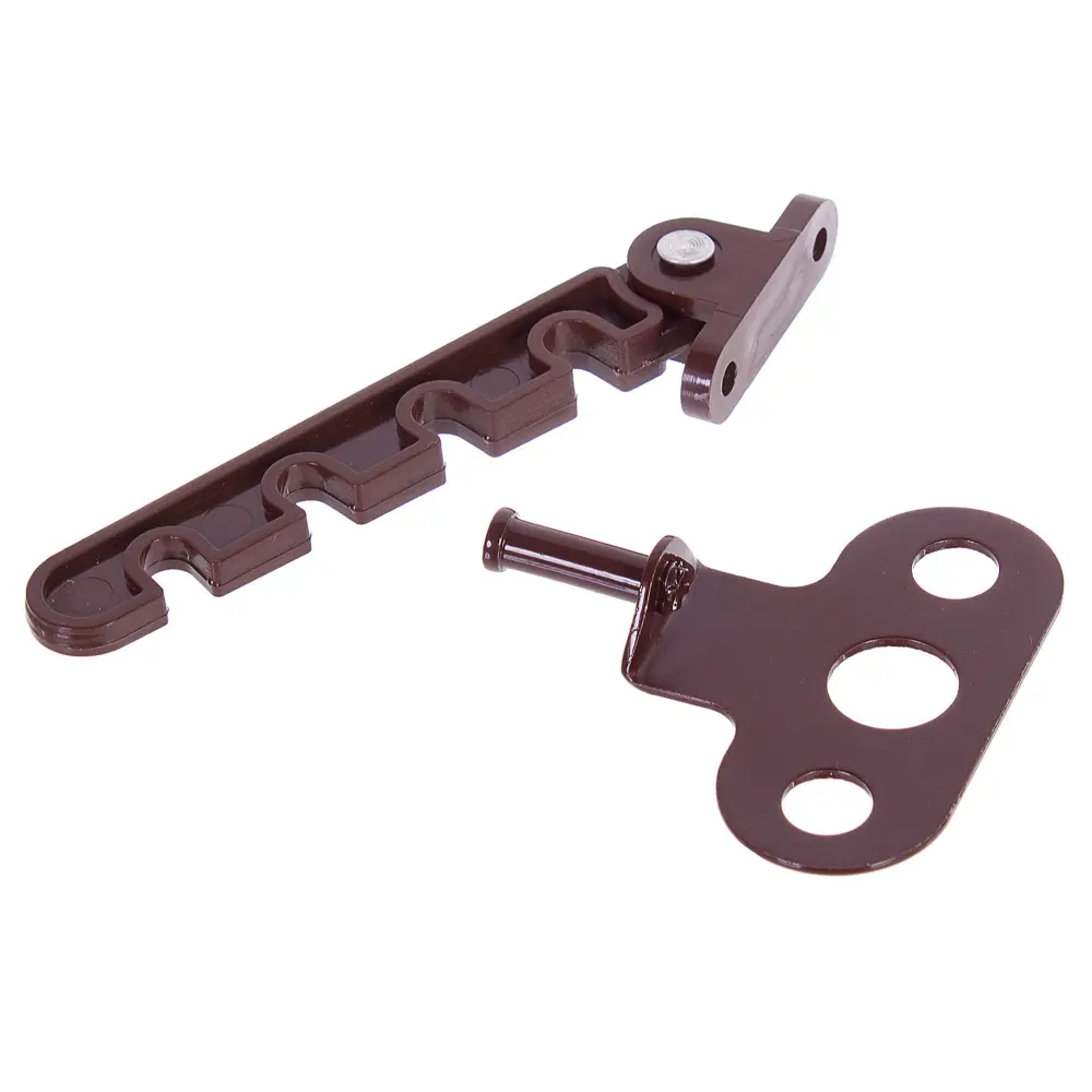 Ограничитель оконный для ПВХ окна 105 мм ABC/пластик цвет коричневый ЛЕВША STLM-2207952 - Вид №1