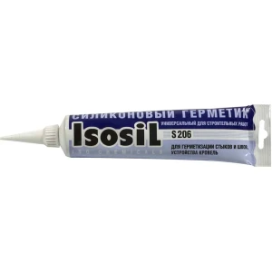 90694910 Герметик силиконовый нейтральный Isosil S206 серый 115 мл STLM-1517615