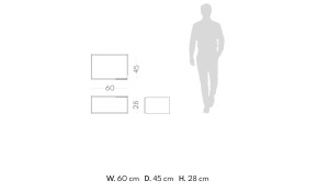 Деревянная прямоугольная тумбочка с ящиками