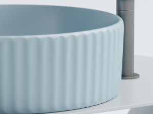 Умывальник чаша накладная круглая (цвет Голубой Матовый) Element 360*360*115мм CN6057ML CN6057ML