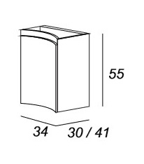 Мебель для ванной CEZARES VAGUE 104 Rovere tabacco 54834 - Вид №6